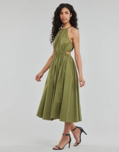 MICHAEL Michael Kors Halter Ctn Midi Dress -Desgue Winkel 20866520 500 C