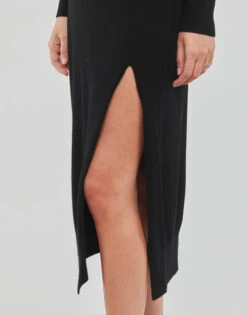 MICHAEL Michael Kors Turtle Nk Slit Midi Drs -Desgue Winkel 22631678 500 E