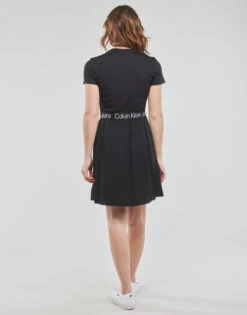 Calvin Klein Jeans Logo Elastic Dress -Desgue Winkel 23976296 500 D