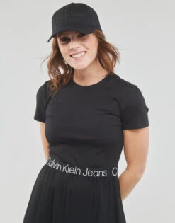 Calvin Klein Jeans Logo Elastic Dress -Desgue Winkel 23976296 500 E